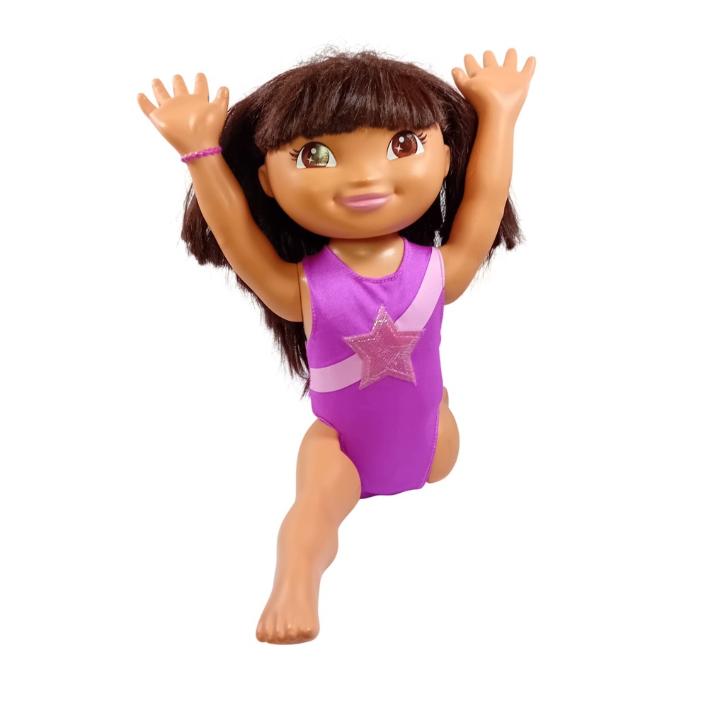 UNTESTED‎ 2011 Fisher Price Fantastic Gymnastics Dora the Explorer Doll 16" READ